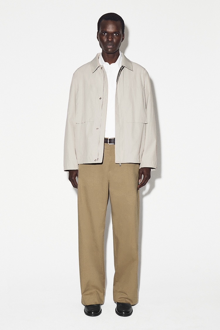 コットンワイドレッグチノ